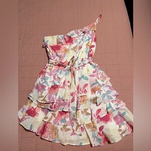 One shoulder City Studio Dress. Size Small